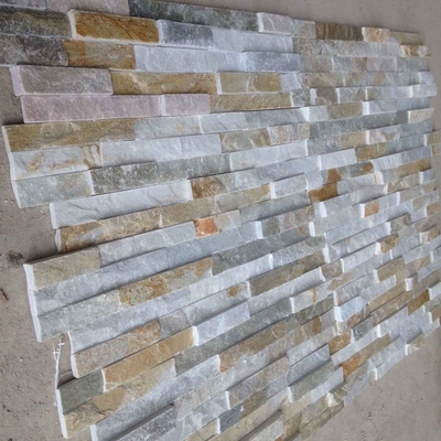 China Oyster Split Face Slate Stone Cladding Natural Ledgestone Oyster Thin Stone Veneer for Wall Decor supplier