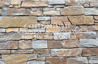 China Rustic Quartzite Z Stone Cladding Cemented Stone Veneer Thick Natural Stone Veneer Ledgestone supplier