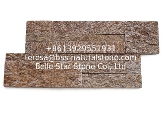 China Yellow Granite Sclad Ledger Panels,Sesame Yellow Stacked Stone,Tiger Skin Yellow Stone Veneer,Granite Culture Stone supplier