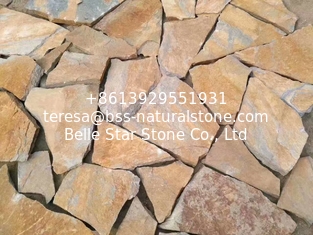 China Rustic Quartzite Random Flagstone,Irregular Flagstones,Crazy Stone,Random Stone Wall supplier